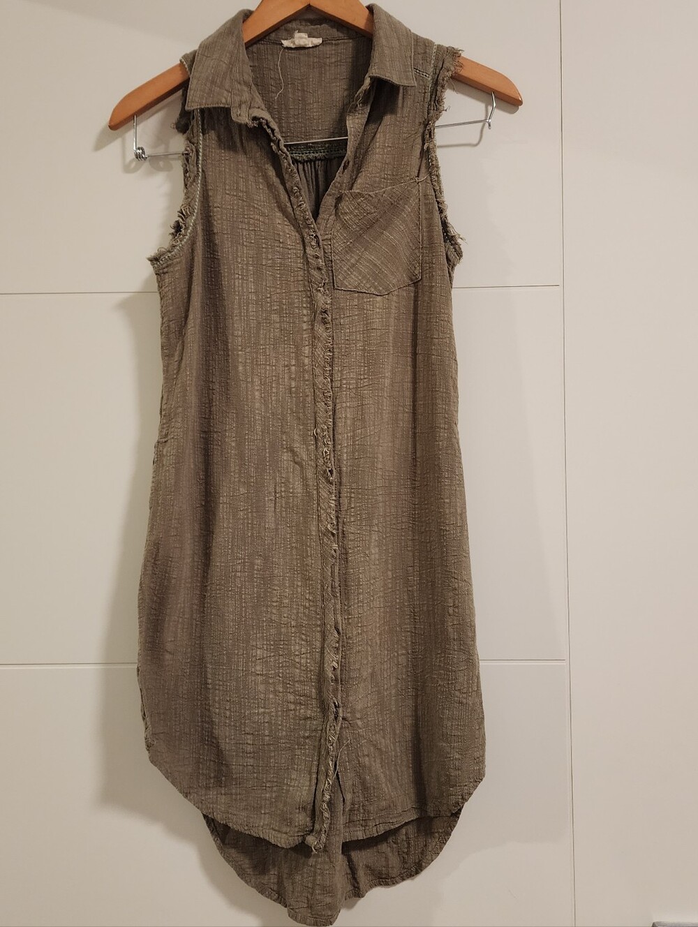 Oddi 100% Cotton Sleeveless Coverup/Tunic